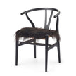 Long Wool Sheepskin Seat Cover | 40x40 cm Blacky