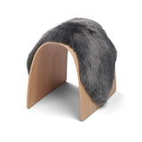 Sheep Stool Cover | Long Wool Steel