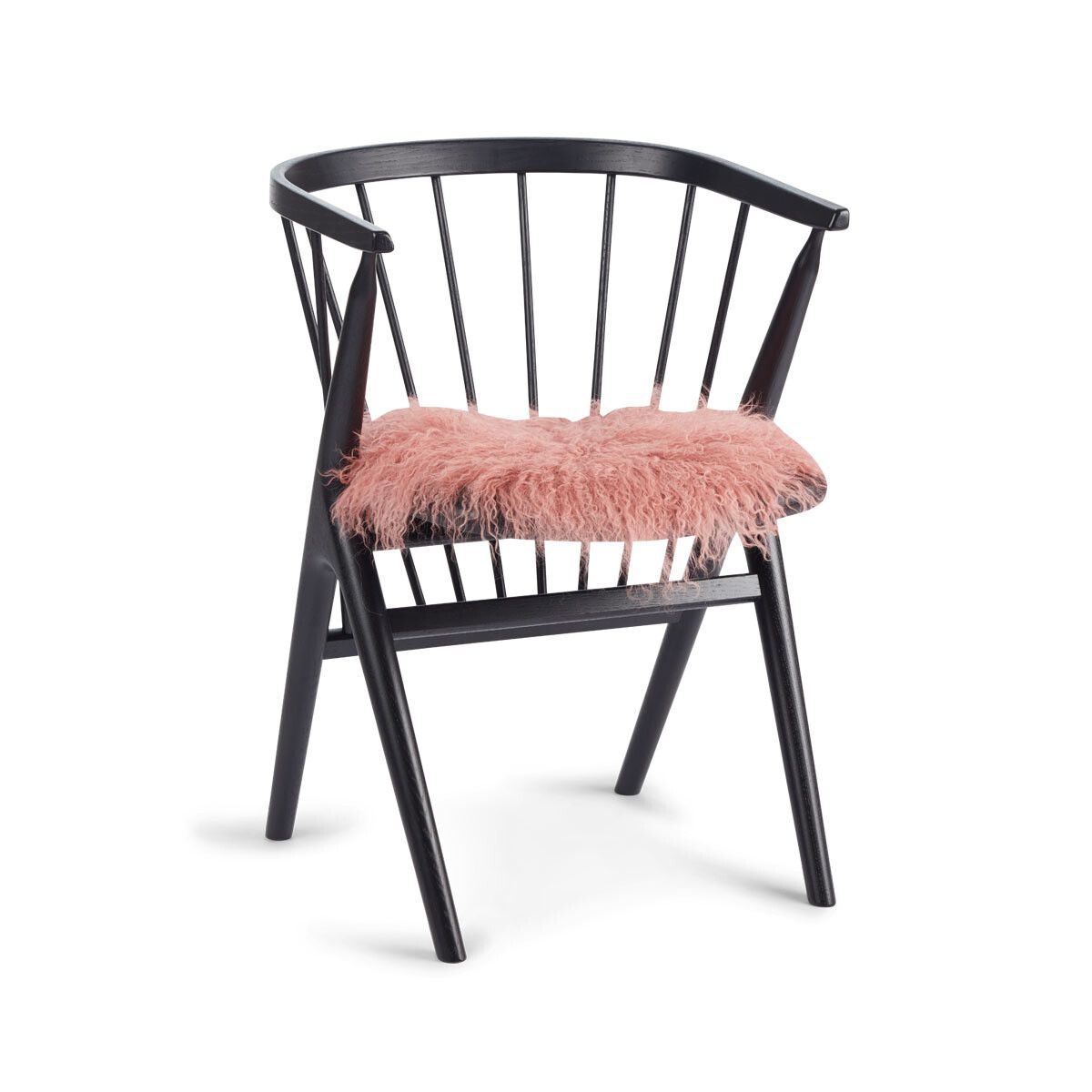 Tibetan Sheepskin Seat Cover | 38cm Old Rose