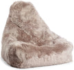 Sheepskin Bean Bag Chair | Long Wool | 100x100x80 cm Dove