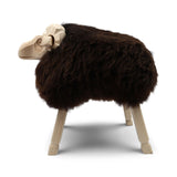 Alpine Sheep Sculpture Natural Brown