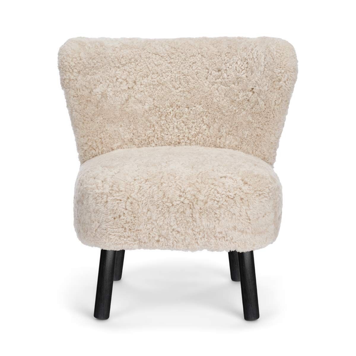 Emily Lounge Chair | Short Wool Pearl