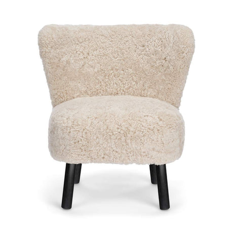 Emily Lounge Chair | Short Wool Pearl