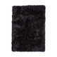 Long Wool Sheepskin Design Rug | 120x180 cm Black