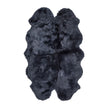 Premium New Zealand Sheepskin | Long Wool | Quadruple Rug 180x110 cm Navy
