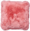 Long-Wool Sheepskin Cushion | Doublesided | New Zealand | 45x45 cm Coral Lantana