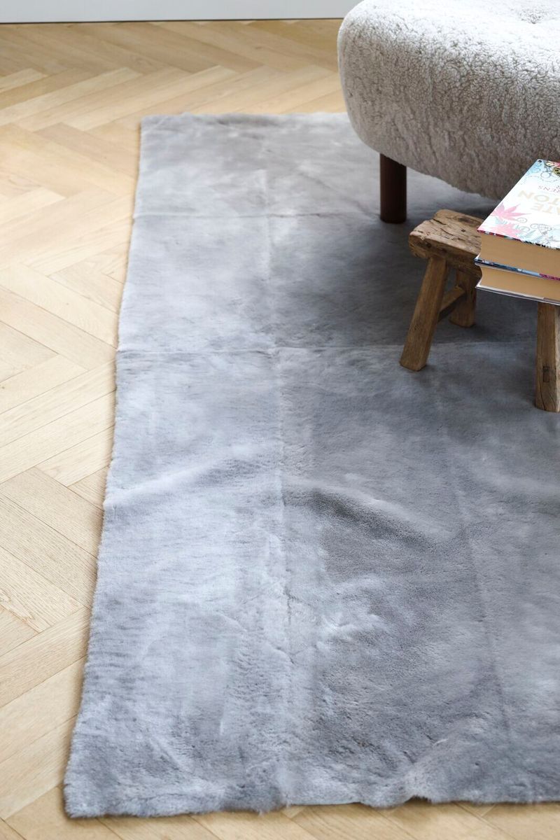 Design Rug of Moccasin Silver Grey