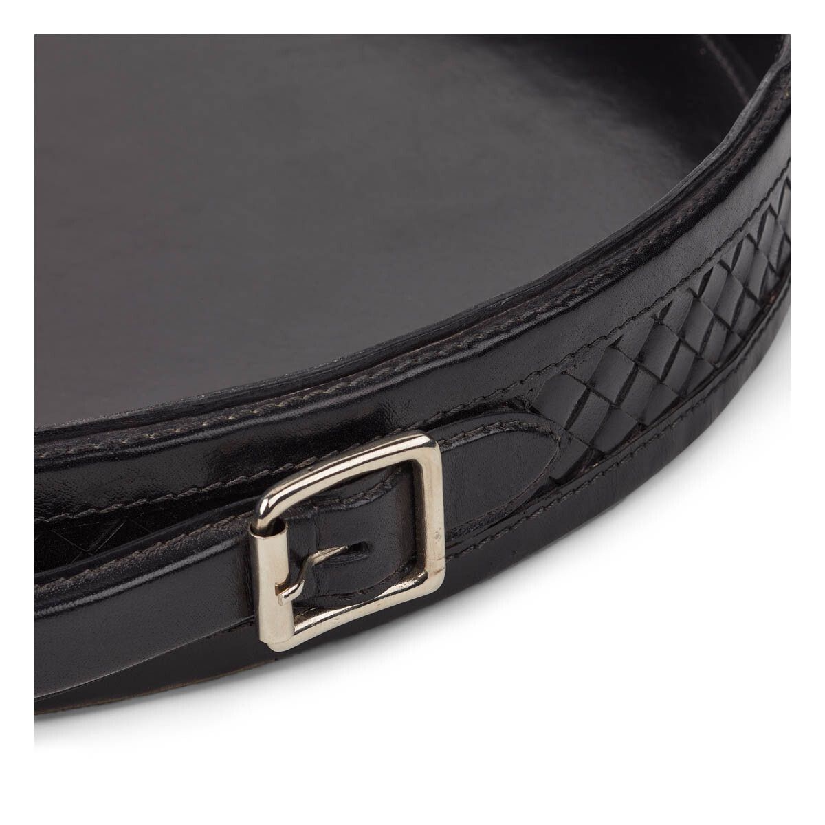 Tray With Handle | Ø42 cm Black