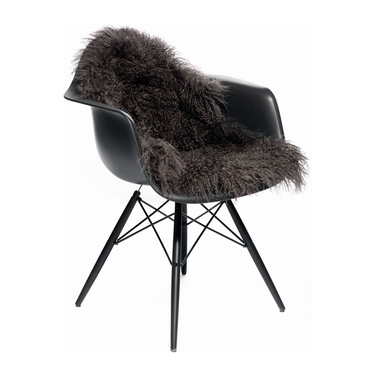 Curly Sheepskin | Mongolian | 135x50 cm Taupe