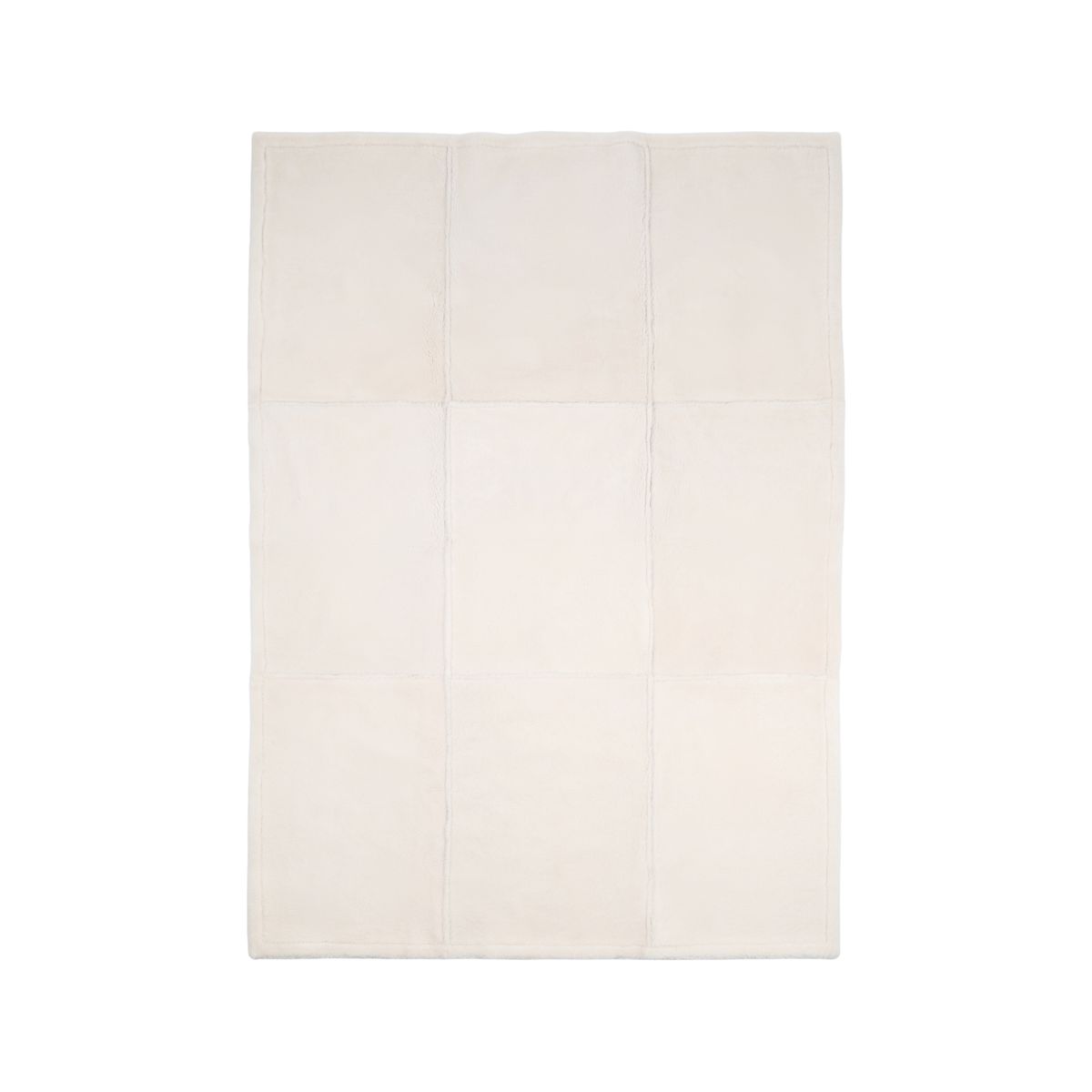 Addison Throw | Double Face Sheepskin | Short Wool Leather Brown/Ivory