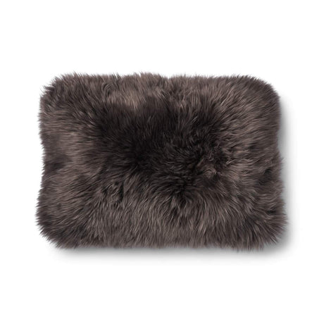 Long Wool Sheepskin Cushion | 52x52 cm | 34x52 cm Brown/Walnut