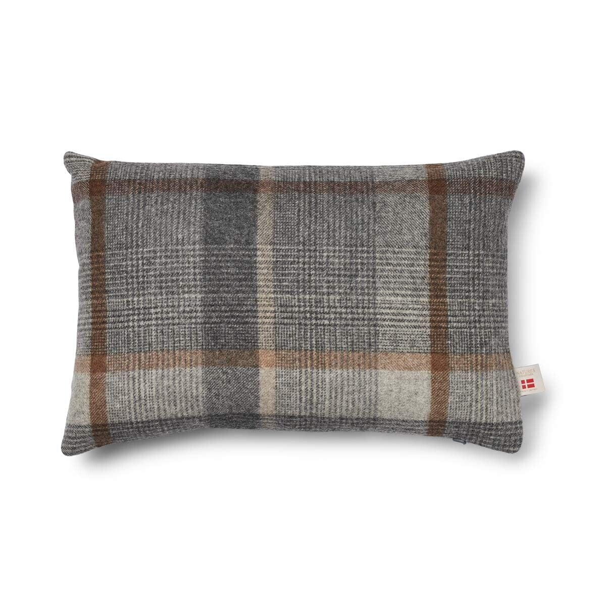 Doublesided Wool Cushion | 52x52 cm | 34x52 cm Glencheck-Grey