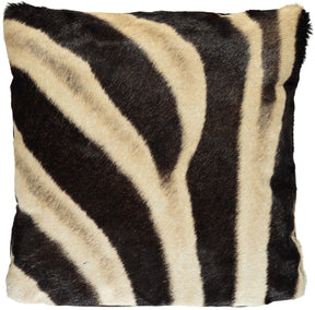 Zebra/Leather Cushion | 40x40 cm | 60X60 cm