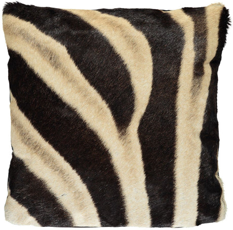 Zebra/Leather Cushion | 40x40 cm | 60X60 cm