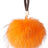 Pom Pom Keyring  Orange