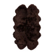 Premium New Zealand Sheepskin | Long Wool | Quadruple Rug 180x110 cm Chocolate