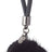 Pom Pom Keyring Black