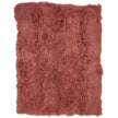 Throw of Curly Sheepskin | 140x180 cm Old Rose