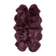 New Zealand Sheepskin | Long Wool | Rug 180x110 cm Aubergine