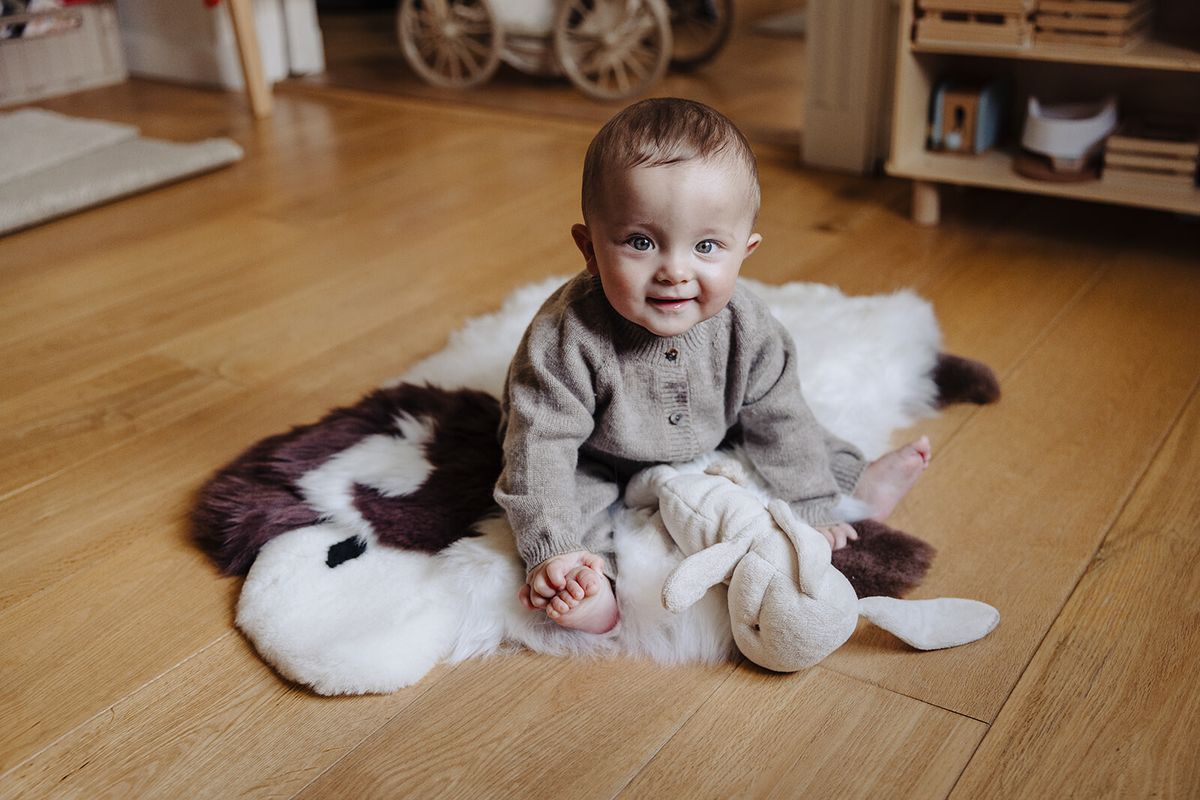 Cute Sheep Rug | New Zealand | 35x48 cm  Ivory