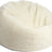 Round Sheepskin Bean Bag | Short Wool | Medium Ivory