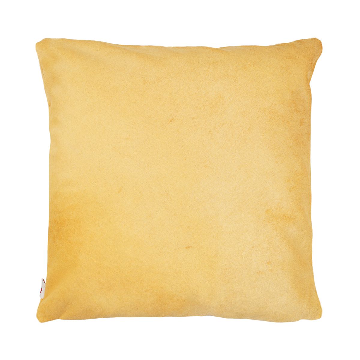 Premium Cowhide Cushion | Doublesided | Pattern  Mustard Yellow
