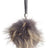 Pom Pom Keyring  Dark Grey