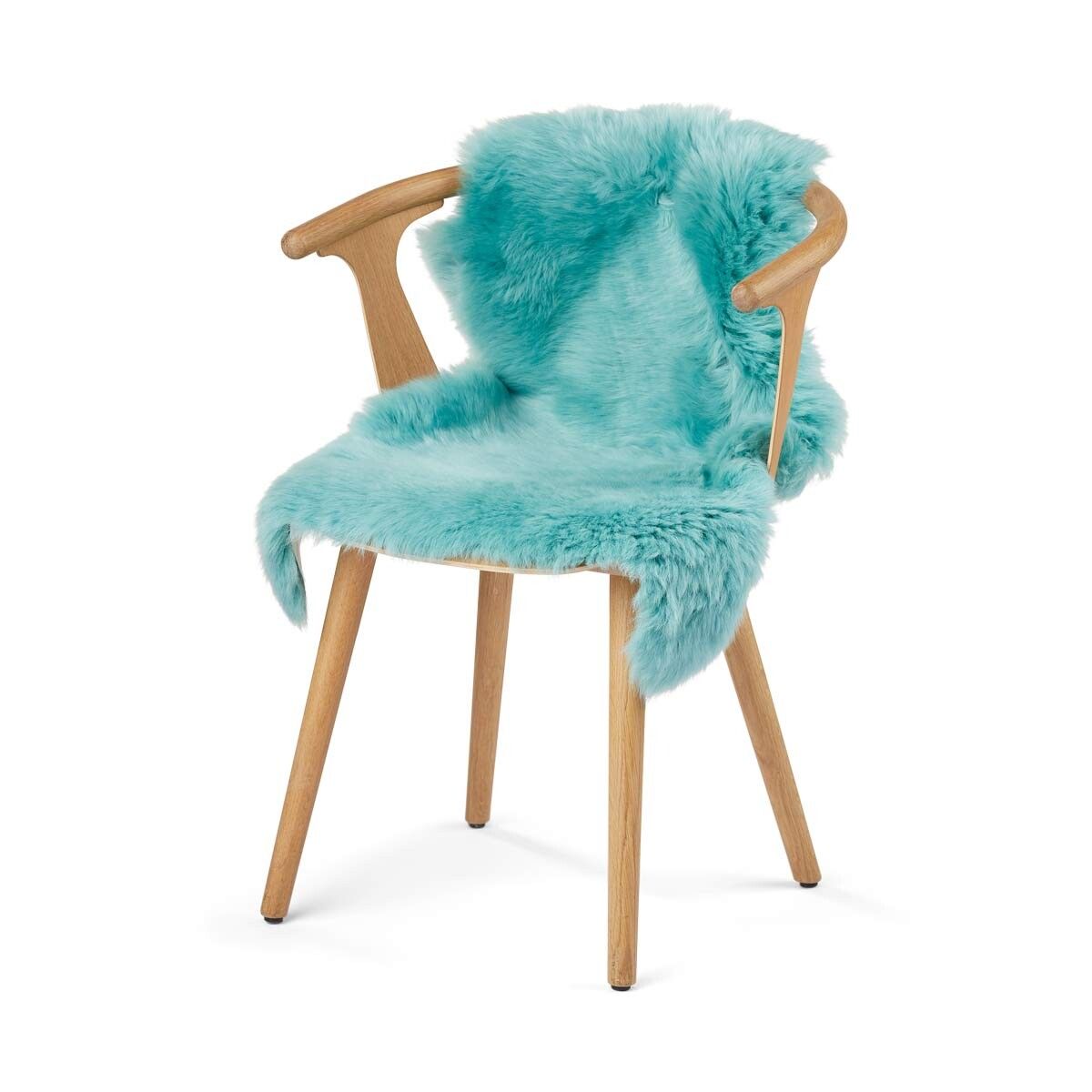 New Zealand Sheepskin | Long Wool | 100 cm Turquoise