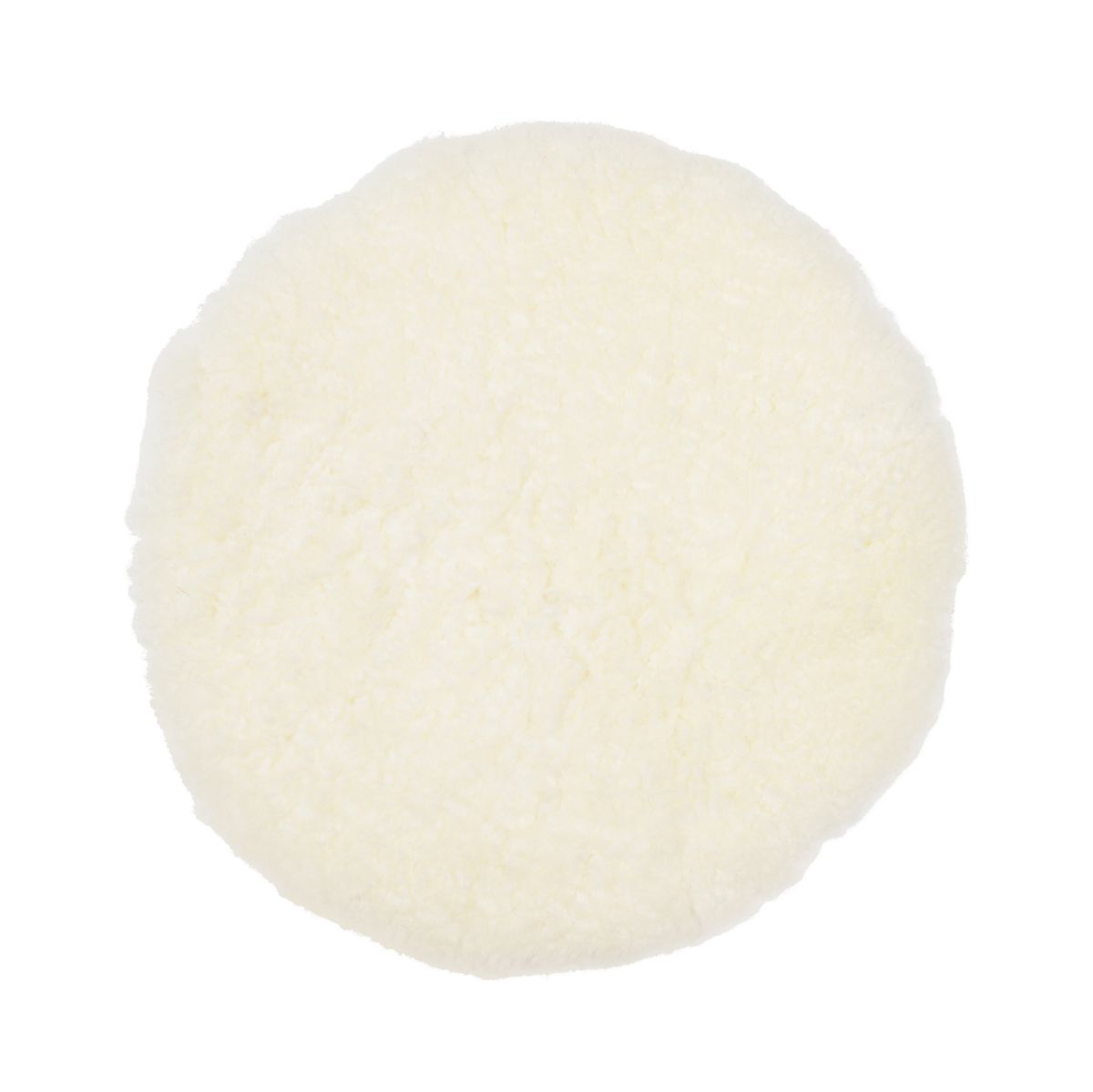 Short Wool Seat Cover | New Zealand | Ø34 cm White