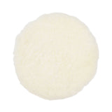 Short Wool Seat Cover | New Zealand | Ø34 cm White