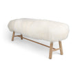 Theo Bench | Icelandic Sheepskin | 140x35x45 cm