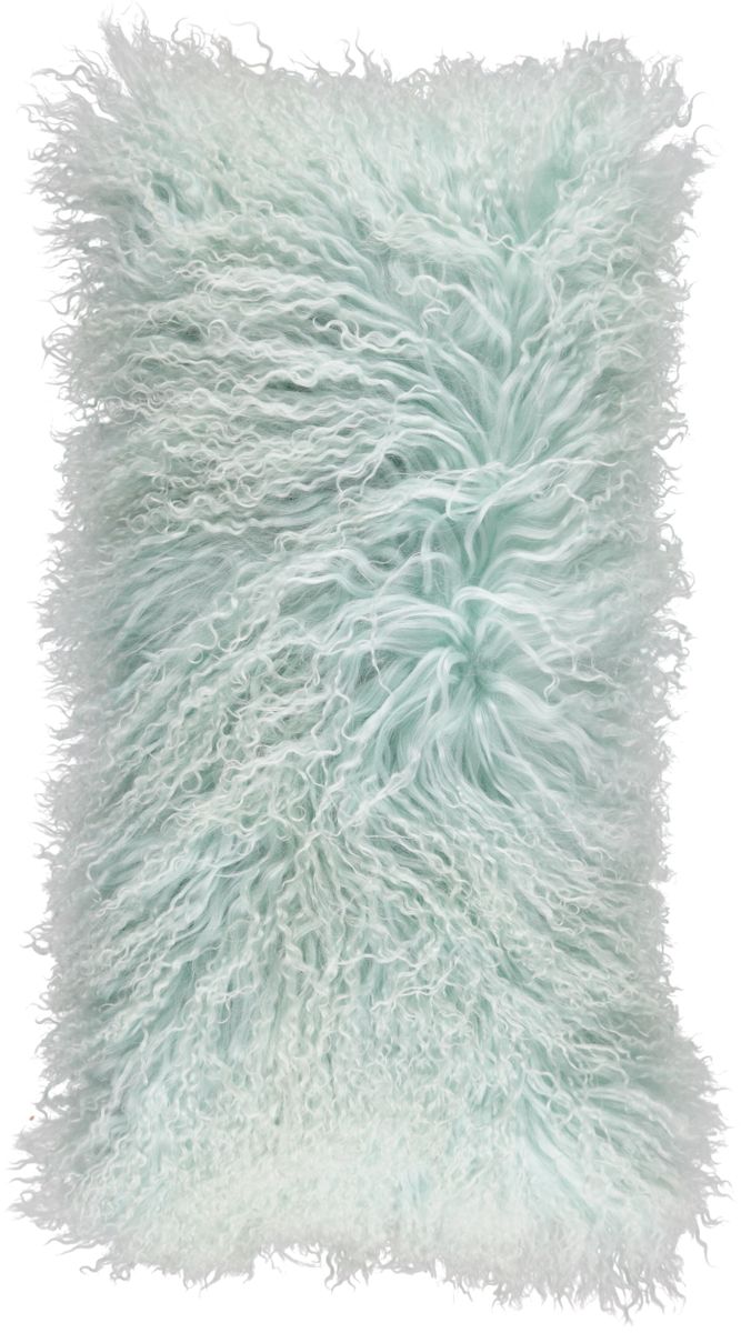 Mongolian Curly Cushion | 28x56 cm Mint