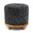Simon Stool | Short Wool | D46xH42 cm Anthracite
