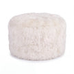 Skandi Footrest | Long Wool Sheepskin | New Zealand  Ivory