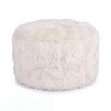 Skandi Footrest | Long Wool Sheepskin | New Zealand  Ivory