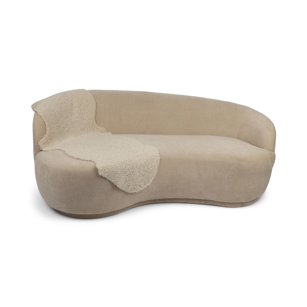 Double Sheepskin |Short Wool | New Zealand | 160x60 cm Moon Light