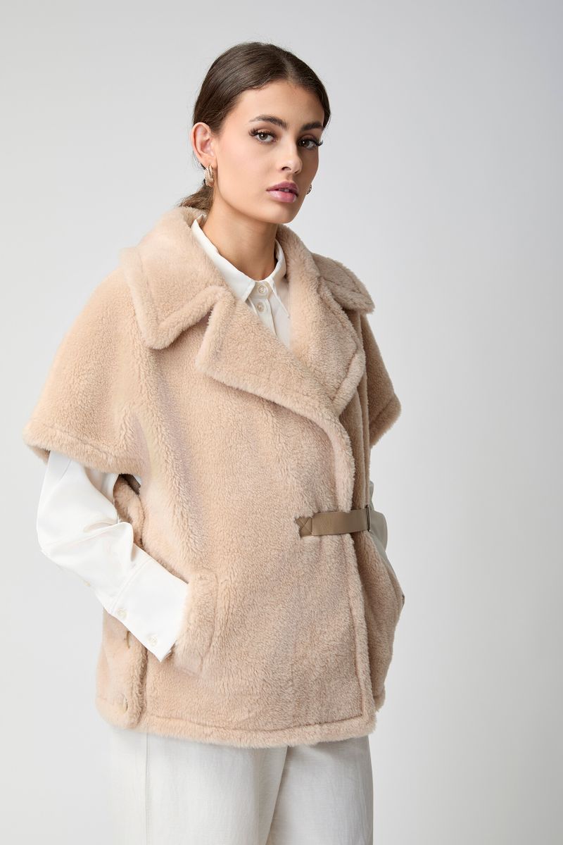Elvira Poncho Taupe