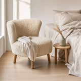 Emil Lounge Chair | Short Wool Anthracite