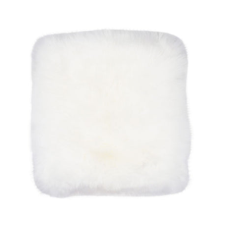 Long Wool Seat Cover | New Zealand | 40x40 cm Ivory