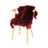 New Zealand Sheepskin | Long Wool | 100 cm Burgundy