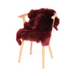 New Zealand Sheepskin | Long Wool | 100 cm Burgundy