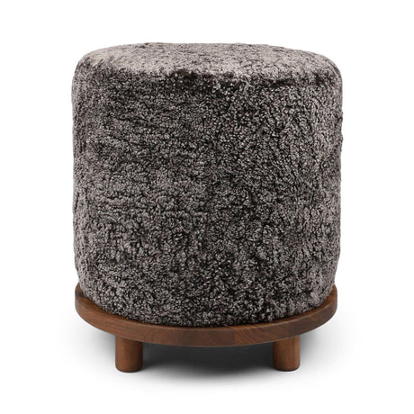 Simon Stool | Short Wool Cappuccino