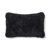 Short-Wool Sheepskin Cushion | 52x52 cm  | 34x52 cm  Charcoal/Black