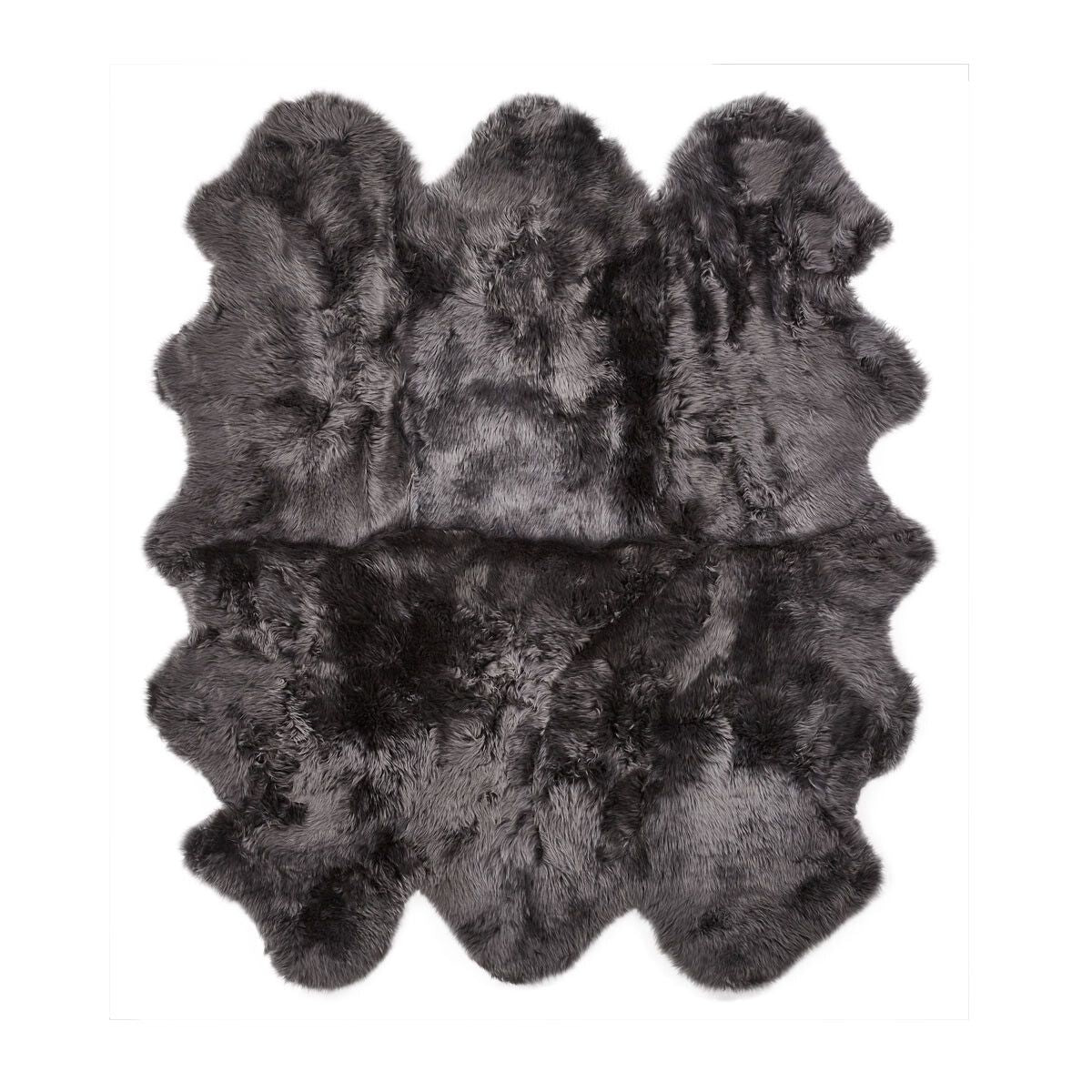 Premium | New Zealand Sheepskin | Long Wool | Rug 180x162 cm Steel