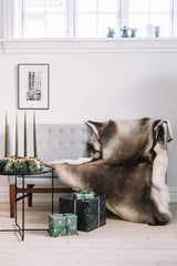 Reindeer Hide | 70x110cm Natural Dark Brown