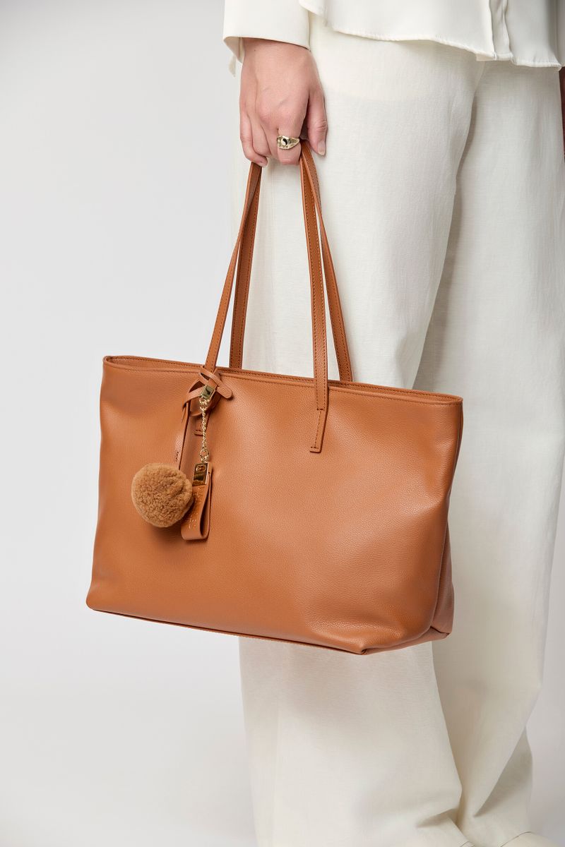 Audrey Shopper Bag Leather Brown
