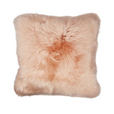 Sheepskin Cushion | Long Wool | New Zealand | 50x50 cm Rosa