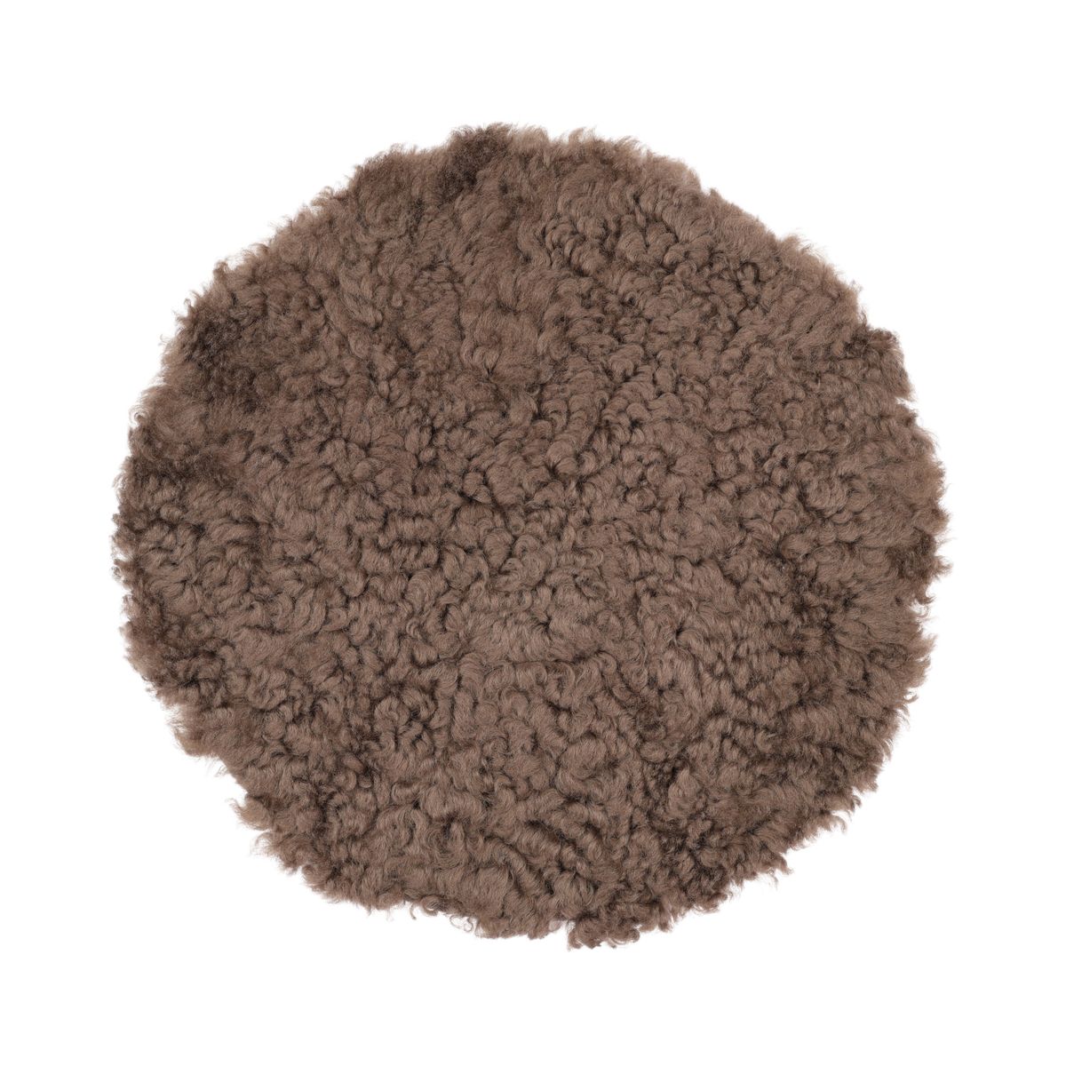 Short Wool Seat Cover | New Zealand | Ø34 cm Mushroom