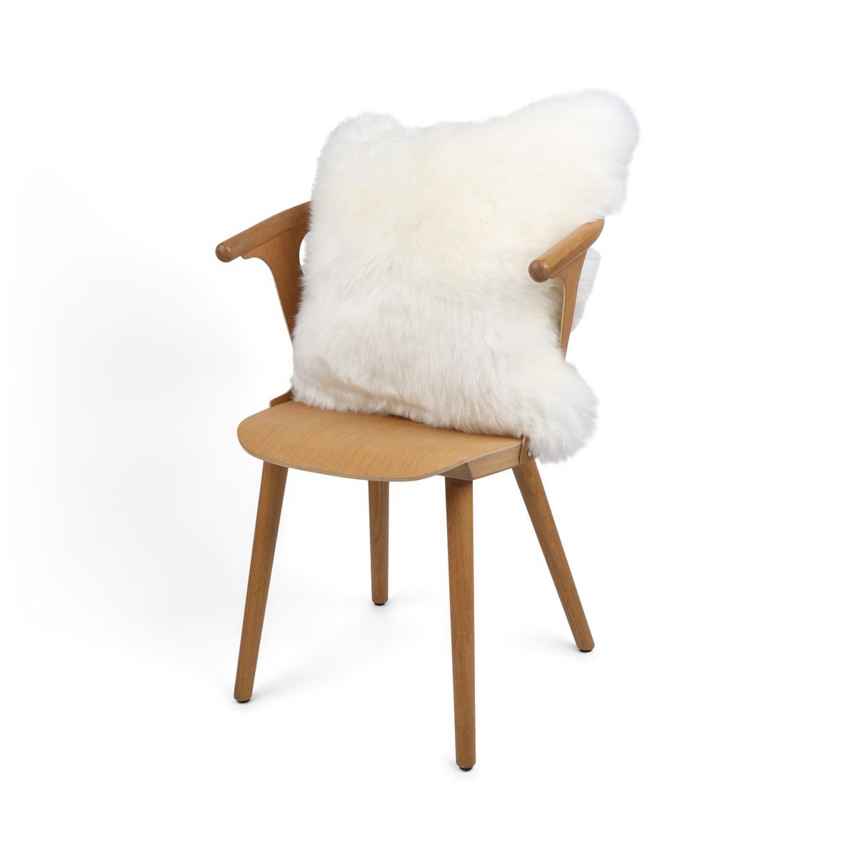 Sheepskin Cushion | Long Wool | New Zealand | 50x50 cm Ivory