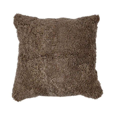 Sheepskin Cushion | Short Wool | New Zealand | 50x50 cm Mushroom